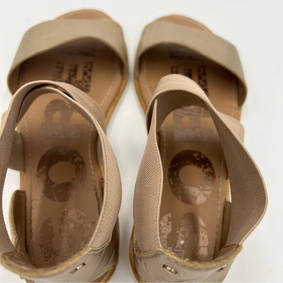 Sorel Ella II Leather Sandals Metallic Gold- Size 7.5 - Picture 6 of 11